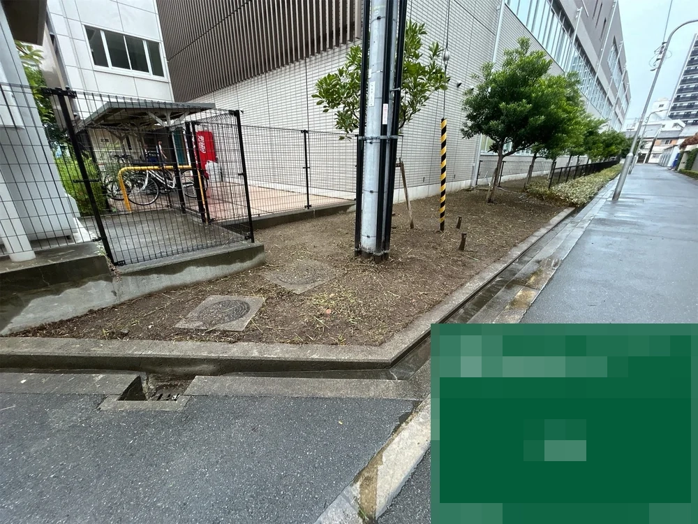 大阪府大阪市都島区 施設 管理間隔が空いていた植栽枡・花壇の草刈り